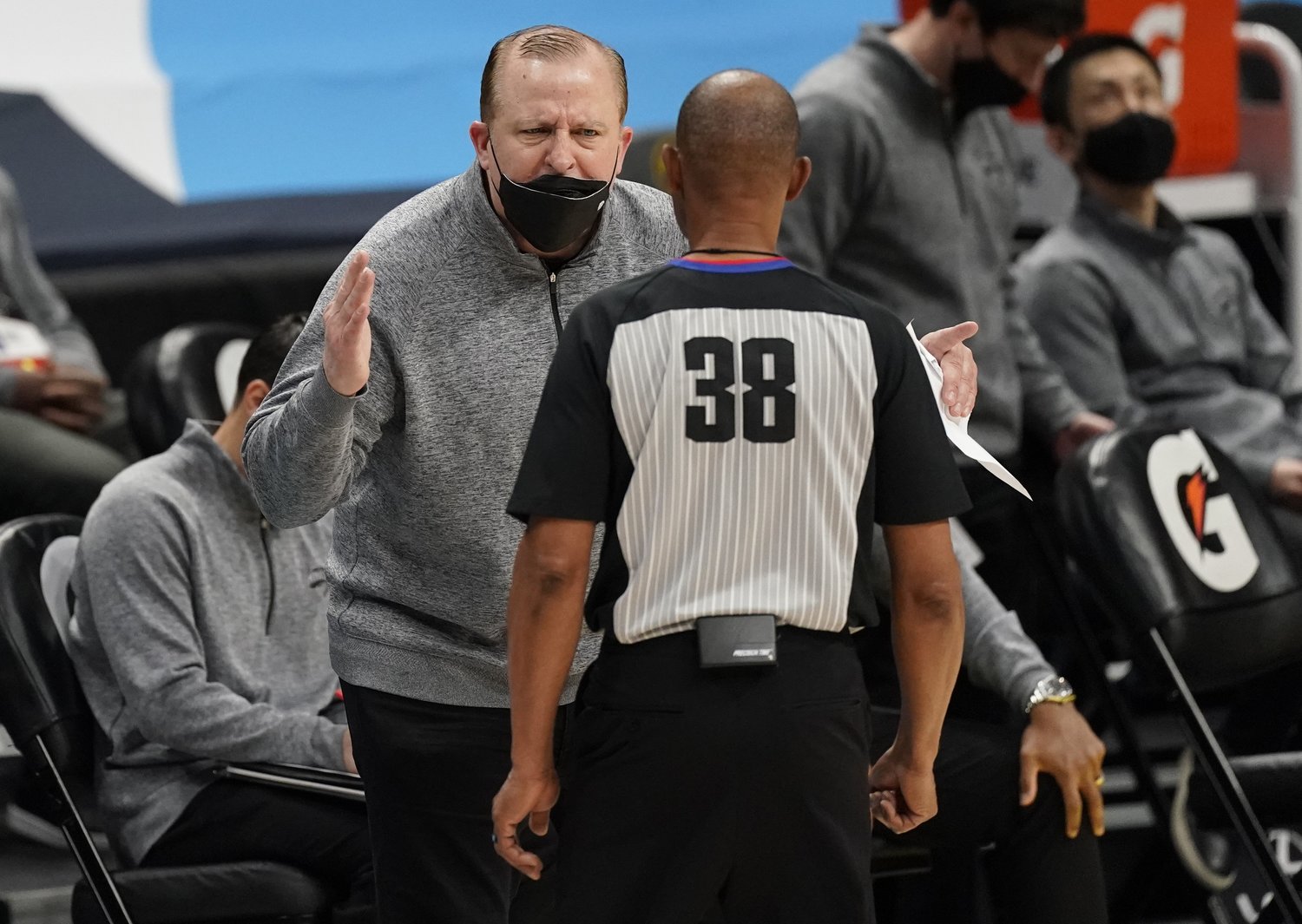 ニューヨーク・ニックスのトム・シボドーHC  ©︎AP/AFLO