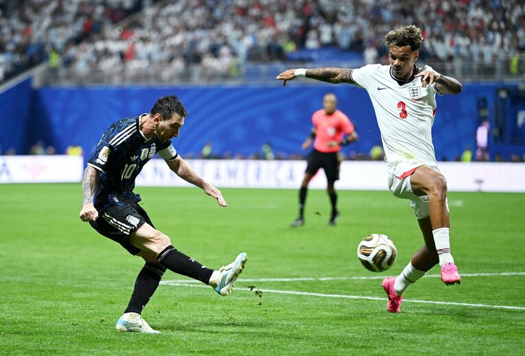 イングランド戦、メッシの決勝アシスト　©Getty Images