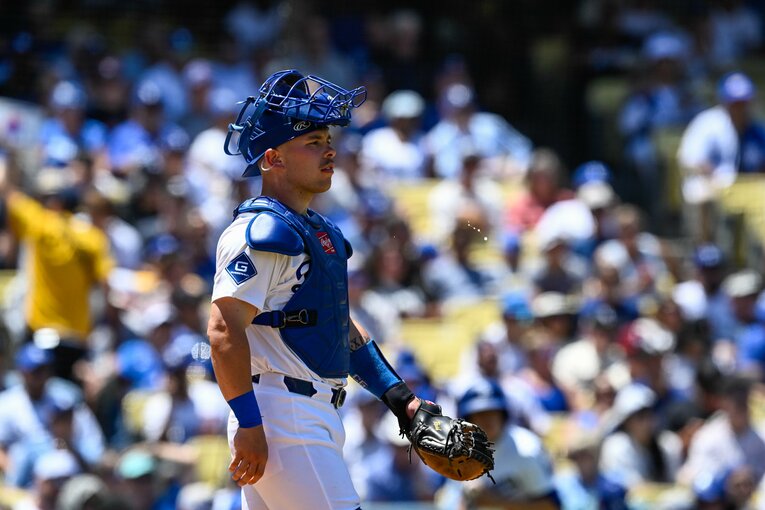 【常勝ドジャースと大谷らの”ステキな日常”／全100枚超】第二捕手のラッシング…写真はまだまだ続きます　©Nanae Suzuki