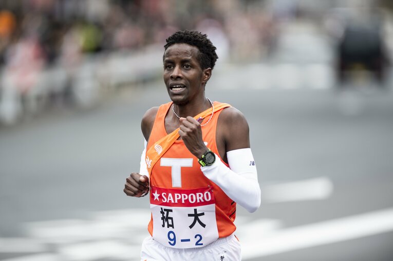 昨年2区2位と快走した拓大のケニア人留学生・レメティキ　©Yuki Suenaga