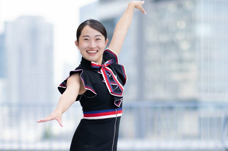 ものまね芸人でありながら競技ダンスの世界でも活躍したキンタロー。 ／ photograph by Shiro Miyake