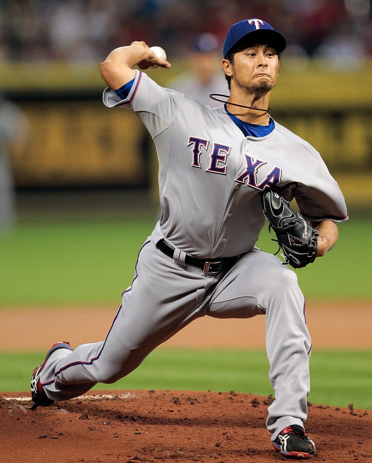 2013年4月2日アストロズ戦で見事なピッチングを披露したダルビッシュ有　©︎Getty Images