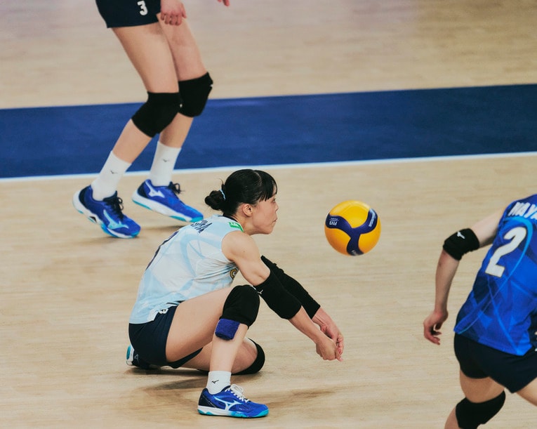 小島満菜美（VNLセルビア戦）©︎Yuki Suenaga