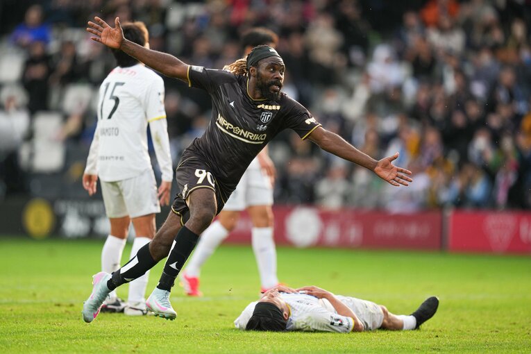 25年、ウタカはJ3で9ゴールを挙げた　©Tsutomu Kishimoto