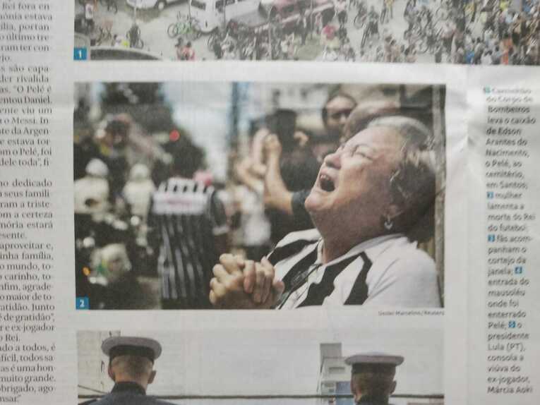 いずれも4日の日刊紙「オ・エスタード・デ・サンパウロ」3 ©Hiroaki Sawada