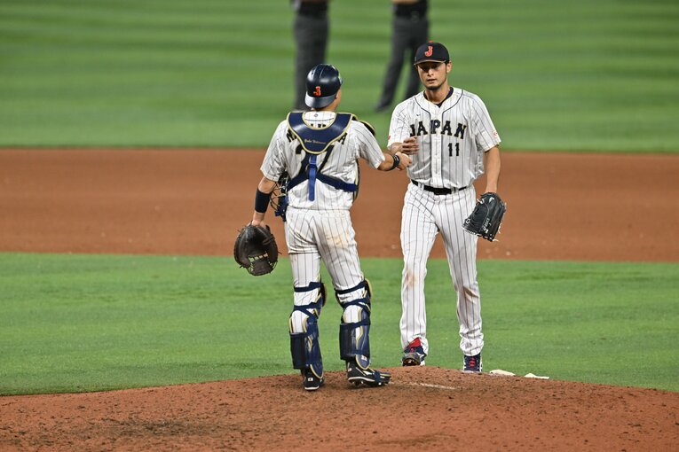中村とのバッテリーでアメリカ打線に挑む　©︎Naoya Sanuki