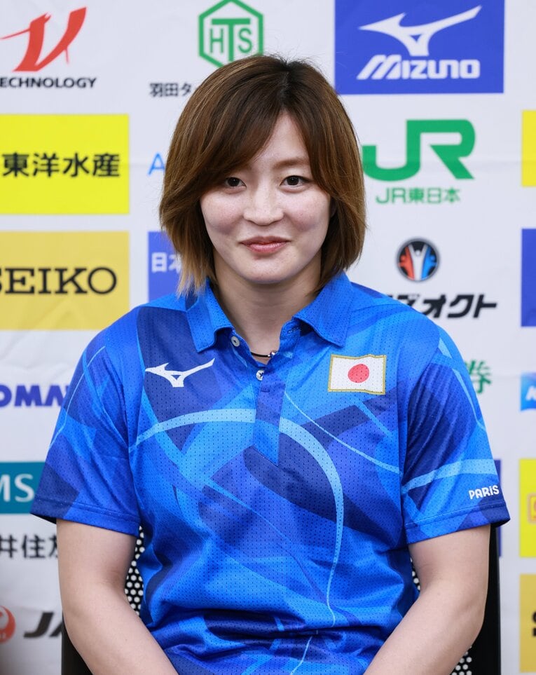 パリ五輪の試合日（7月27日）からちょうど1カ月前の角田（強化合宿にて）　©JIJI PRESS