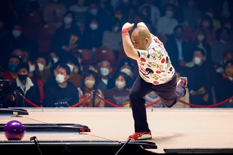 プロボウラー部門男子2位の山本勲プロ　©Kayo Sekiguchi