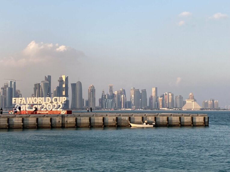 2022年カタールW杯ではこんな感じに　©Masaki Asada