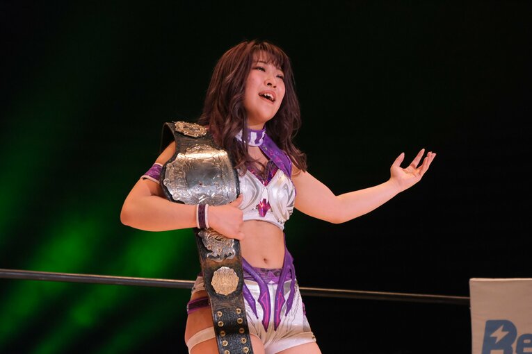 王者・AZMが「天才」と断言し溺愛する駿河メイ、その真の凄さとは？ ハイスピード王座戦で敗北もスターダムファンが熱狂した理由(44)