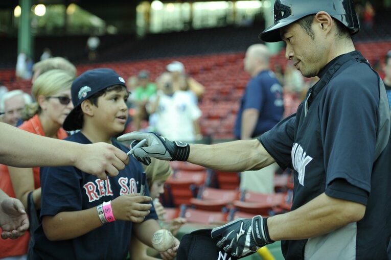 ヤンキース時代のイチロー　©BUNGEISHUNJU