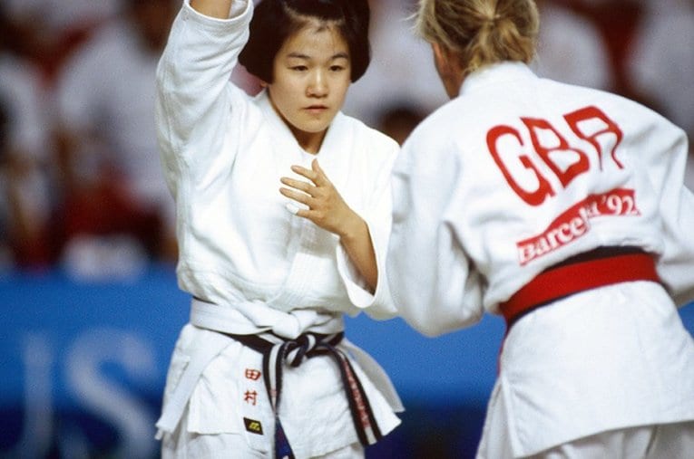 バルセロナ五輪の田村亮子 ／ photograph by JMPA