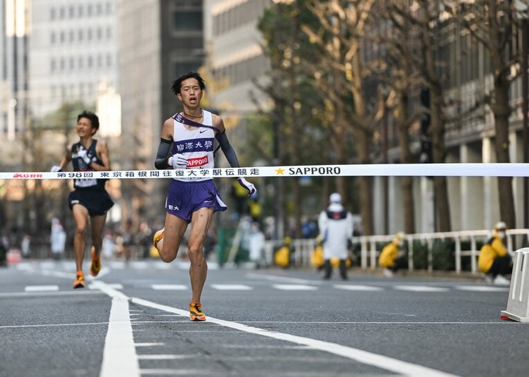 10区を走った青柿響　©Nanae Suzuki