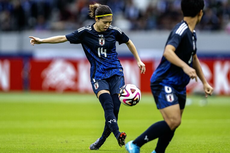 【北川ひかる＆長谷川唯の美しいプレー集】2024年韓国戦　©Takuya Sugiyama