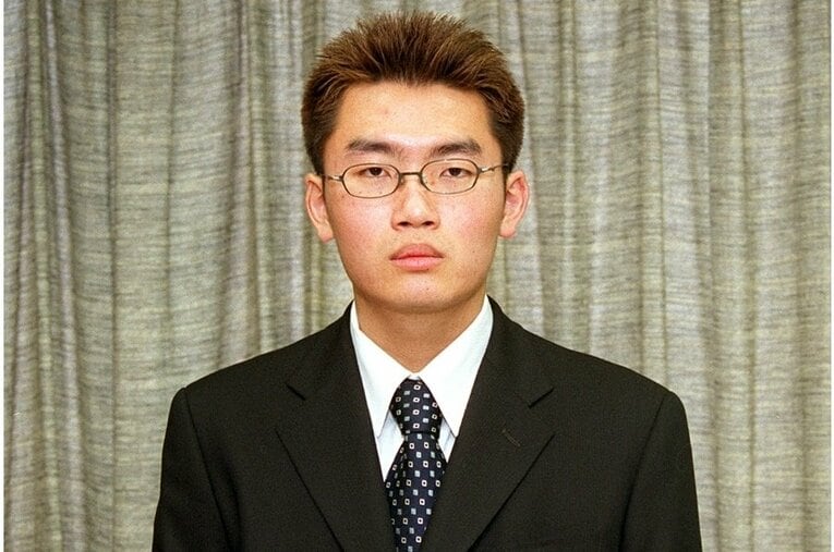 若き日の松尾八段（2002年撮影）　(C)Kyodo News