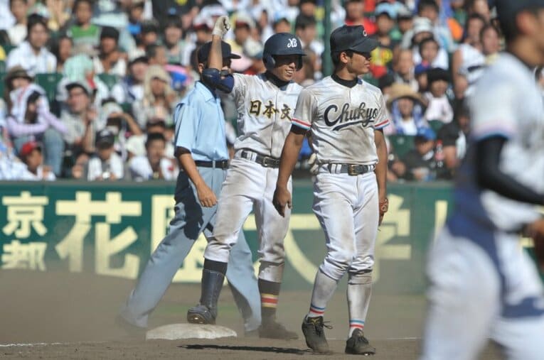 2009年、夏の甲子園決勝。中京大中京と対戦した日本文理は、6点差の9回2アウトから驚異の粘りを見せた ／ photograph by Hideki Sugiyama