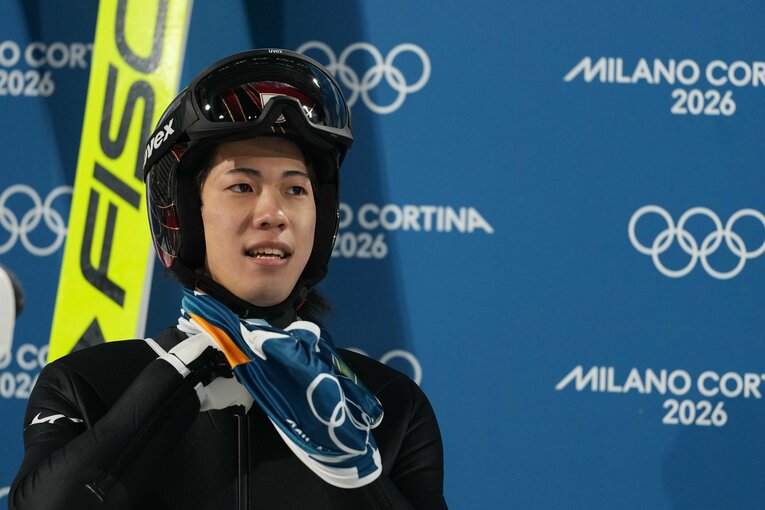 ミラノ五輪男子ノーマルヒルの現地写真【スワイプするとそのほかの写真もご覧になれます】　©Tsutomu Kishimoto／JMPA