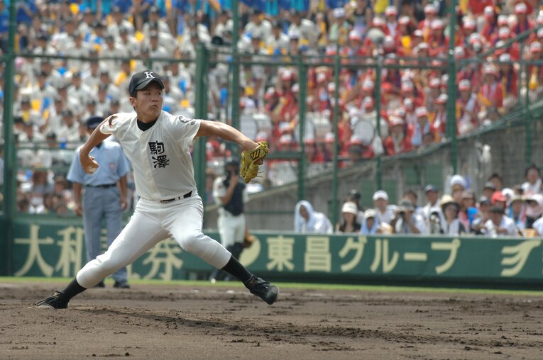 高校（駒大苫小牧）時代の田中将大　©BUNGEISHUNJU