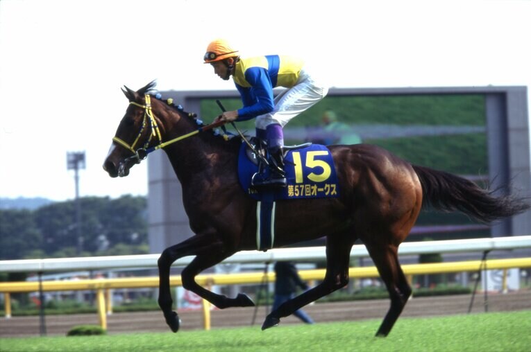 1996年オークス、エアグルーヴ　©Keiji Ishikawa