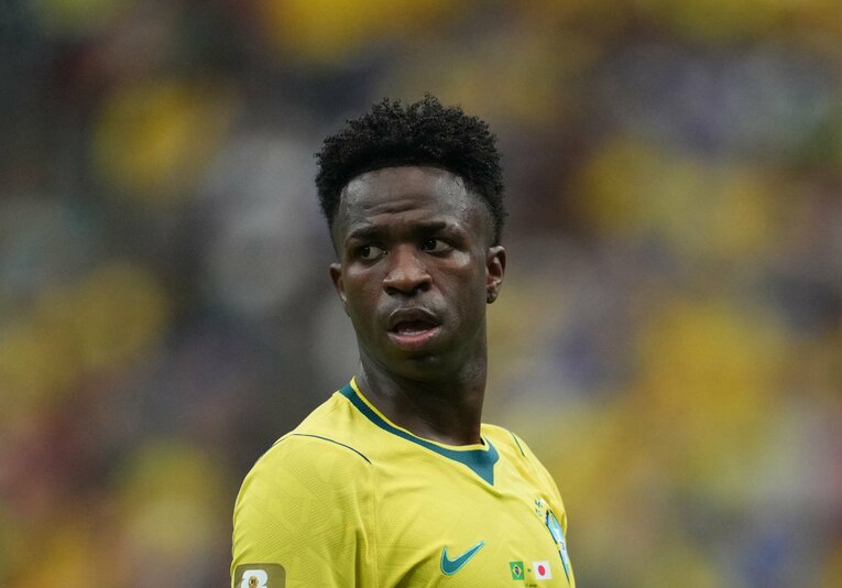 決勝トーナメント初戦で日本と戦ったブラジルのエースであるビニシオス・ジュニオール　©Getty Images