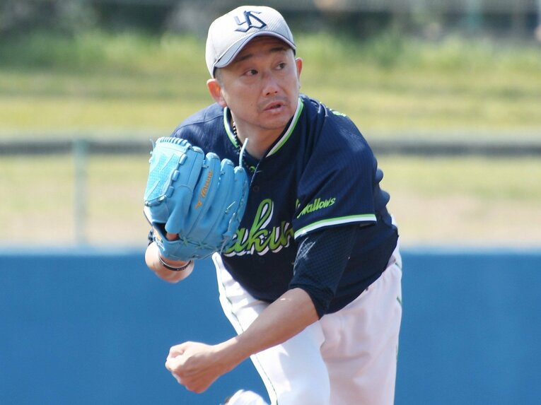 球界最年長ヤクルトの石川は45歳のシーズンを迎える　©JIJI PRESS