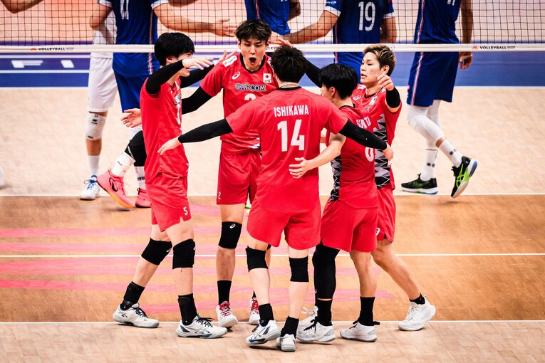 VNL決勝フランス戦　©︎Volleyball World