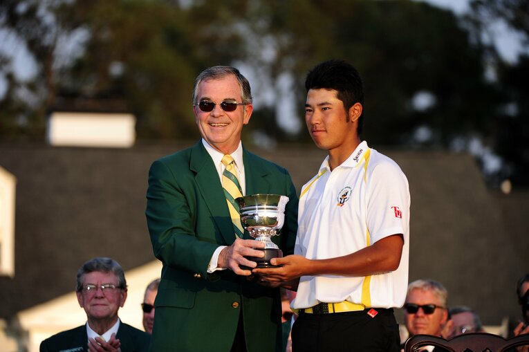 2011年、マスターズでローアマ（27位タイ）に輝いた松山英樹　©︎Matthew Harris/AFLOSPORT