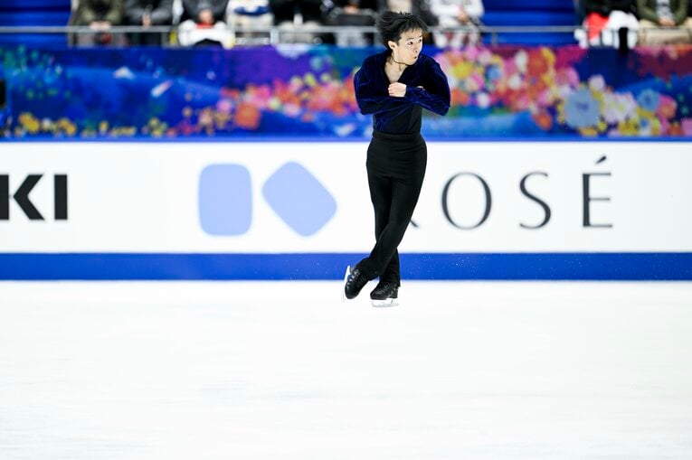 NHK杯フリー、鍵山の演技　©︎Asami Enomoto