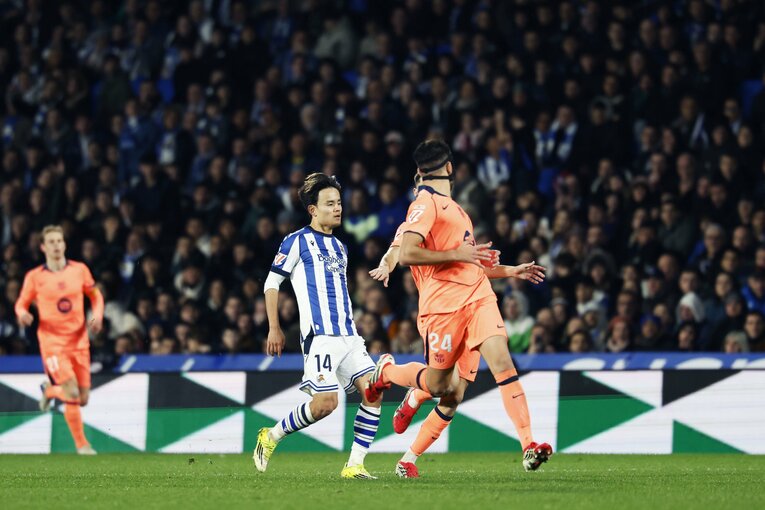 久保がケガをした瞬間の一部始終（全5枚中の1枚目。写真は続きます）　©Daisuke Nakashima