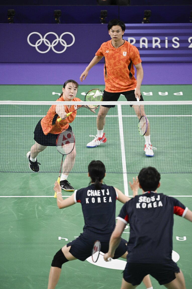 パリ五輪メダルマッチでもふたりの驚異的なコンビネーションが幾度も発揮された　©Asami Enomoto/JMPA