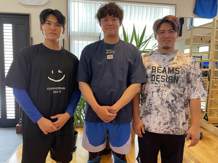 坂本、森原、中川。今季もベイスターズにはチーム森原の面々の活躍が欠かせない　©Takashi Ishizuka