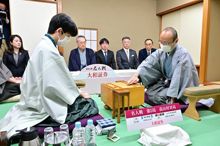 第81期名人戦第5局の対局開始時　©日本将棋連盟