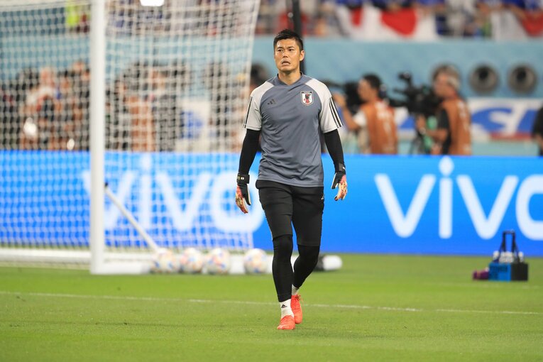 スペイン戦前の練習　©Kazuo Fukuchi／JMPA