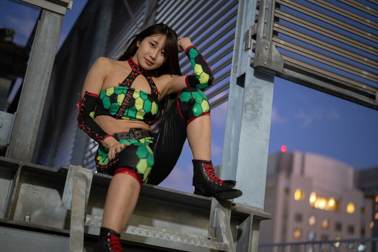 マリーゴールドのプロレスラー・勇気みなみ　©Shiro Miyake