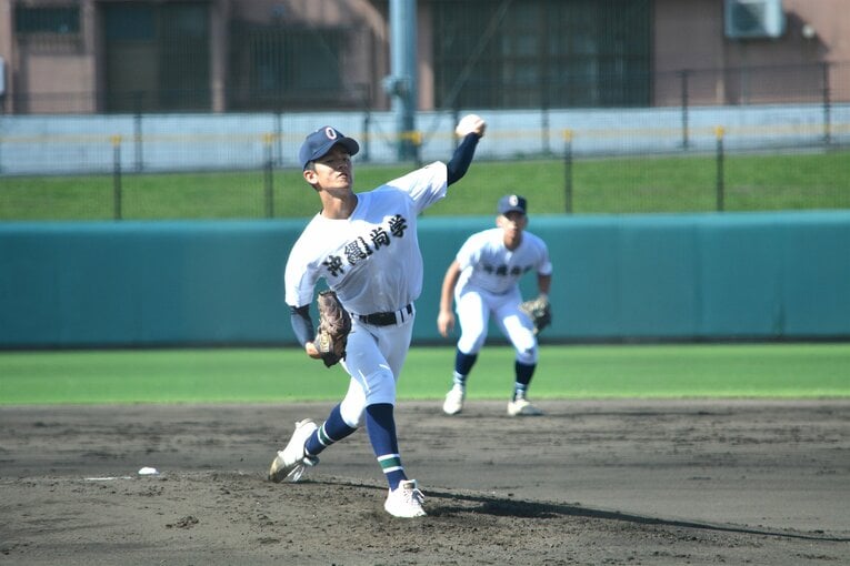 左腕の久高大瑚は県大会でMVP級の働きを見せた　©Takarin Matsunaga