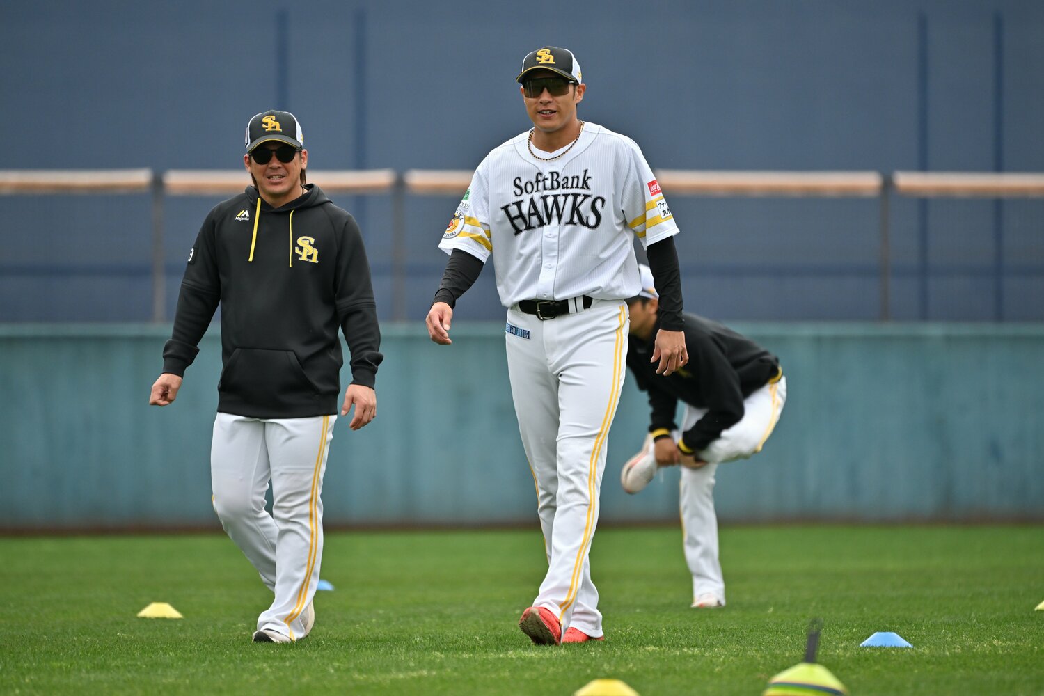 今春キャンプで撮影した柳田悠岐 ©Hideki Sugiyama