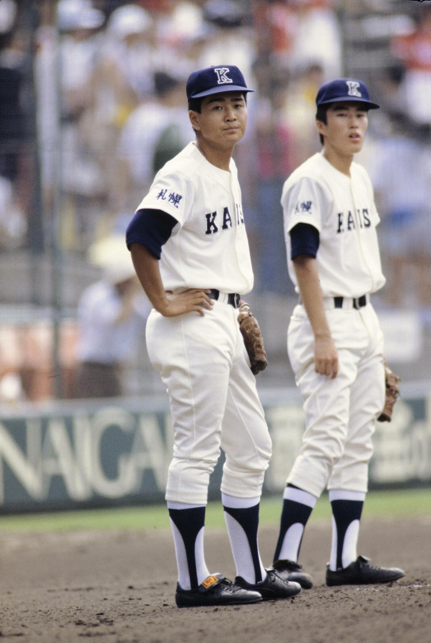 札幌開成高校初の甲子園出場を果たした川村裕樹（1988年）©︎Asahi Shimbun