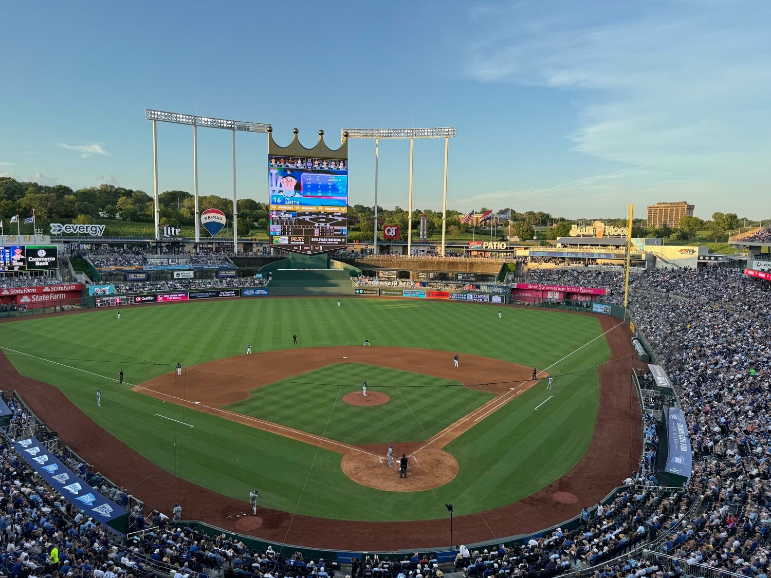 ロイヤルズの本拠地カウフマンスタジアム　©Naoyuki Yanagihara