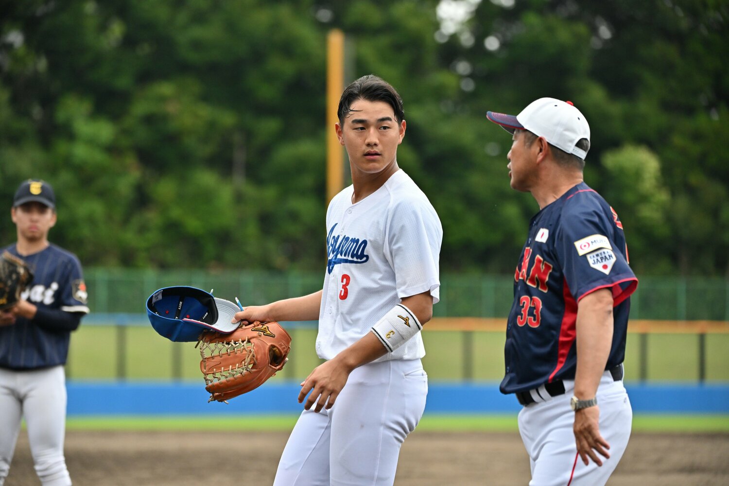 昨年６月の侍ジャパン大学代表合宿で　青学大の西川史礁　©︎Hideki Sugiyama