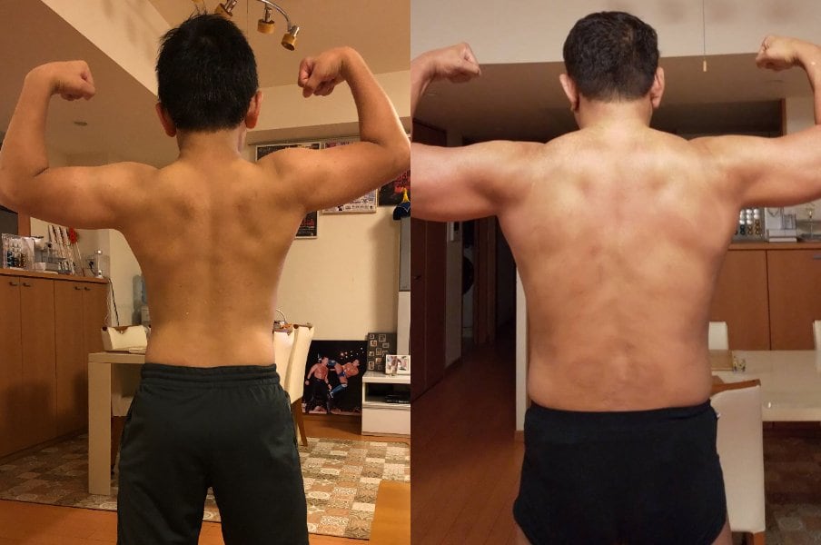 (左)裕生さん、(右)永田選手