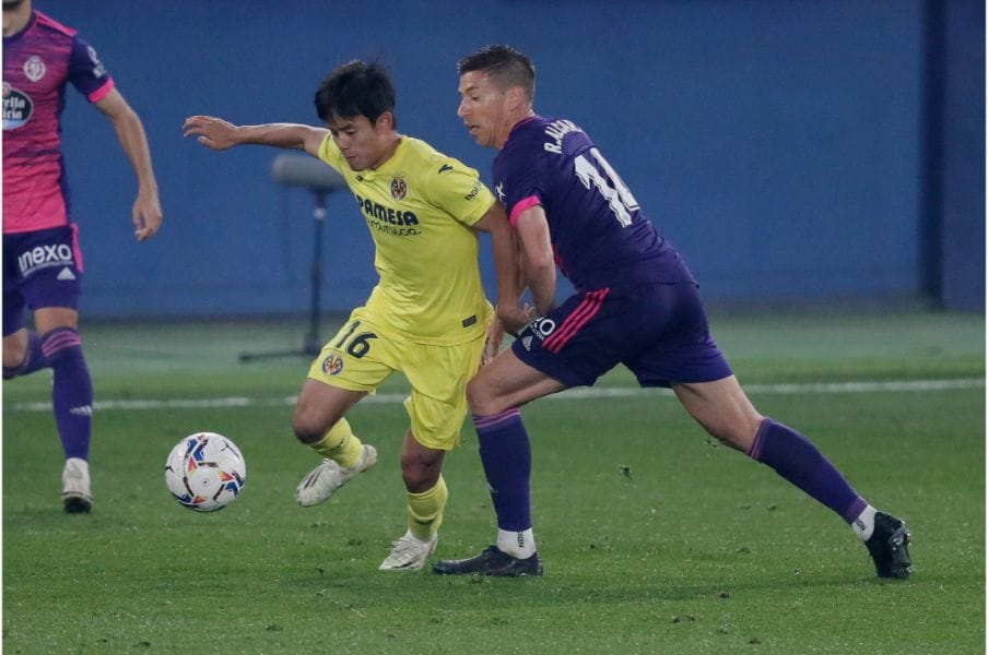 後半途中からピッチに入った久保©Getty Images