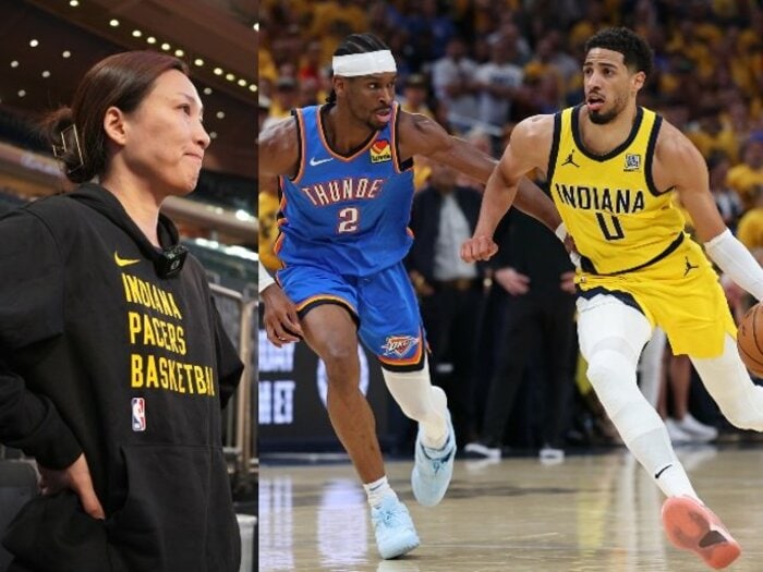 「彼女はギフトだ」NBAペイサーズで日本人トレーナーが“愛される”理由…激闘ファイナルの舞台裏も明かす「こんなに楽しいシーズンはなかなかない」＜Number Web＞ photograph by NBATA, Maddie Meyer/Getty Images