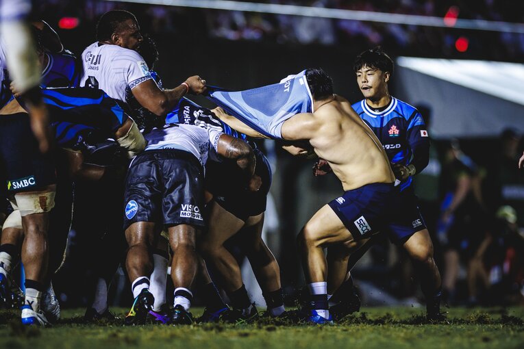 難敵フィジーを相手に劇的な逆転勝利を収めたフィジー戦　©Kiichi Matsumoto