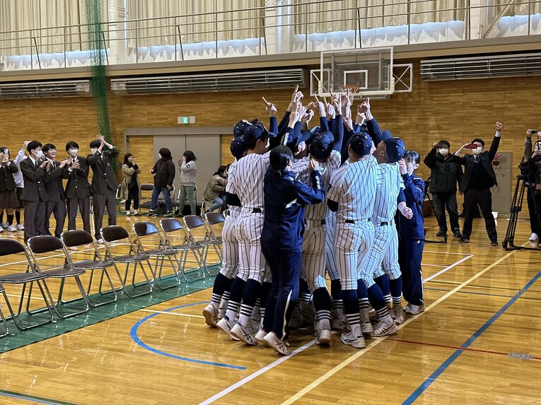 【昨年の甲子園出場時】センバツ決定の瞬間（3/3）　©Yuji Yanagawa