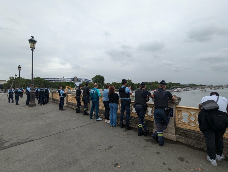 開会式当日のパリ市内　©Yu Saito
