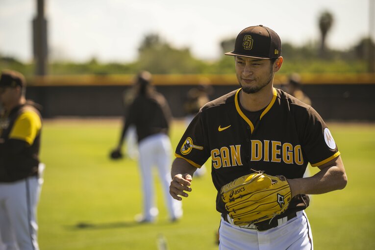 パドレスキャンプへと戻ったダルビッシュ　©Getty Images