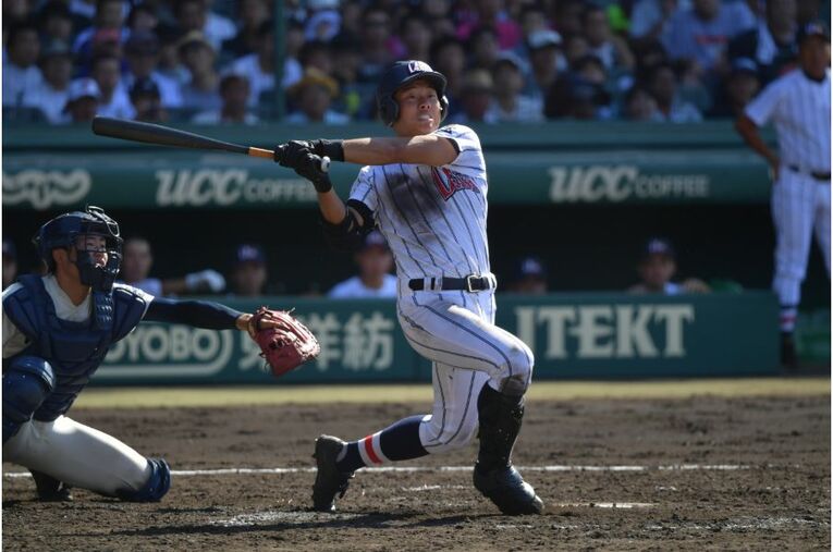 高校時代から注目の外野手だった蛭間©Hideki Sugiyama