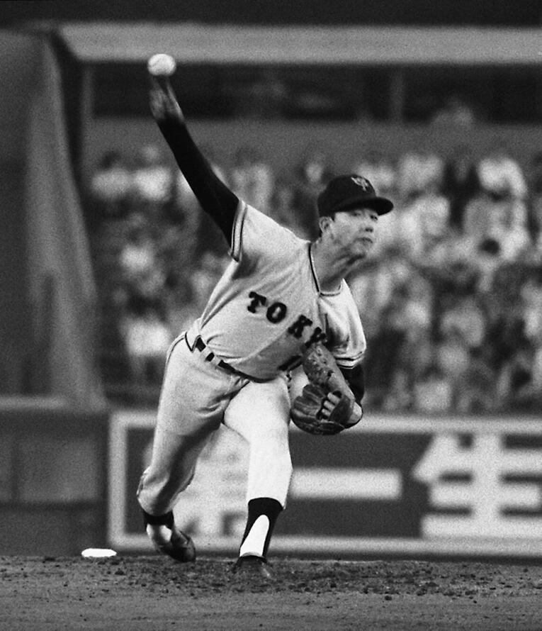 「悪太郎」と呼ばれた堀内恒夫の投球フォーム　©JIJI PRESS撮影