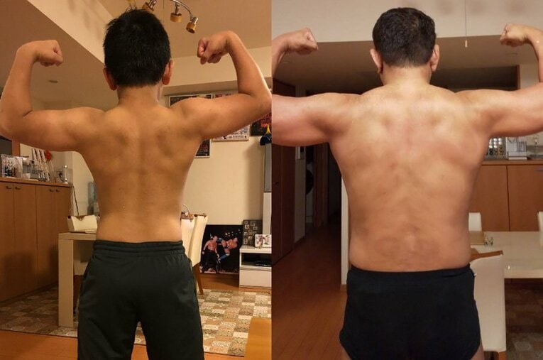 （左）裕生さん、（右）永田選手