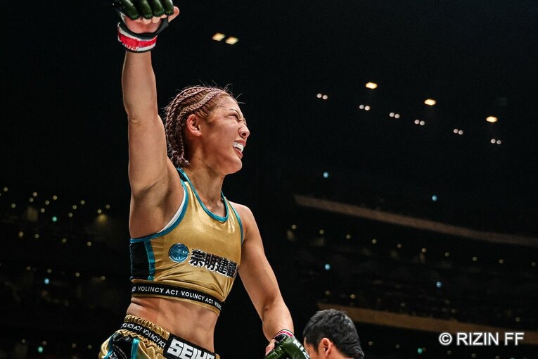 勝った伊澤も、RENAとの一戦の注目度の高さを感じていた　©RIZIN FF